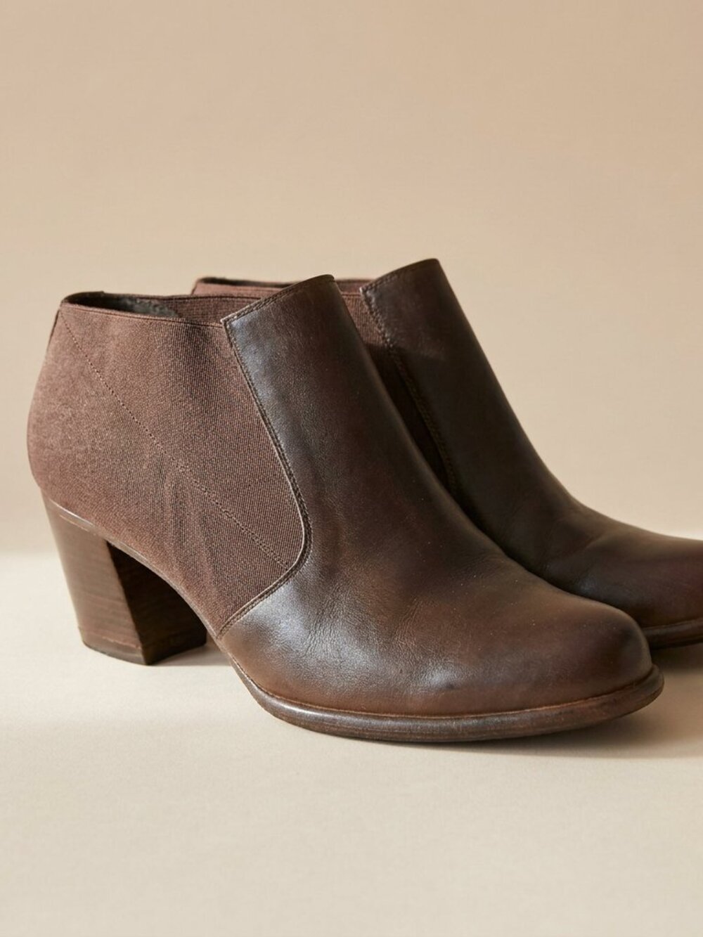 WALTER STEIGER | Vintage Brown Leather Chelsea Ankle Boot | Size 7B (EU 37.5)